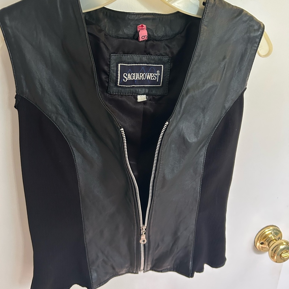 Black Streamlined Sleeveless Vest